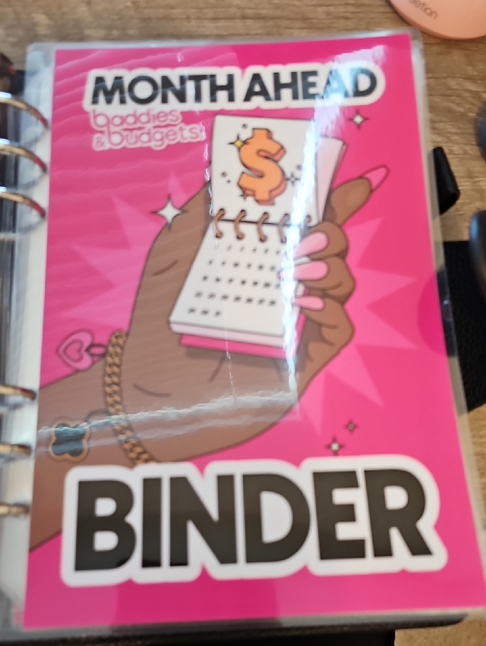 Month Ahead Binder - Bright Pink Planner Cover